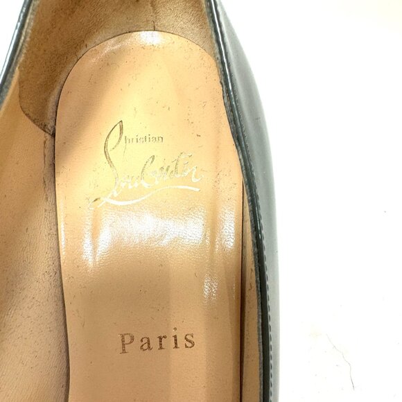 🌷❤️‍🔥FINAL SALE 🔥 NO OFFERS🌷💥Christian Louboutin Thick Heels Pumps 38.5 - Picture 2 of 8